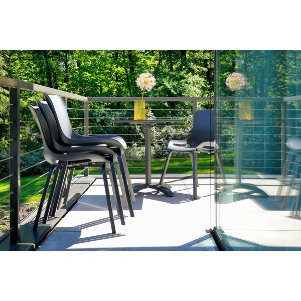 Crni vrtni blagovaonski stol Hartman Romeo, 68 x 68 cm-image-3