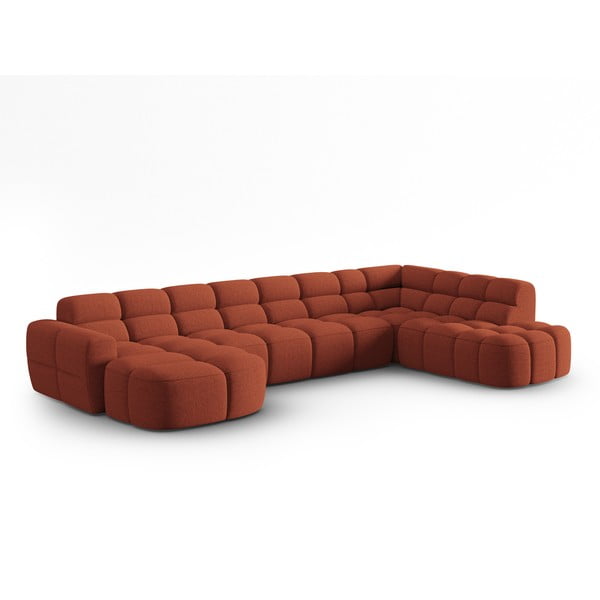 Ciglasta kutna garnitura Lisa – Micadoni Home-image-3