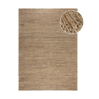 Ručno rađen tepih od kenafa u prirodnoj boji 120x170 cm Drew Border – Flair Rugs