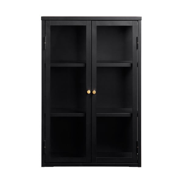 Crna metalna vitrina 60x90 cm Carmel - Unique Furniture