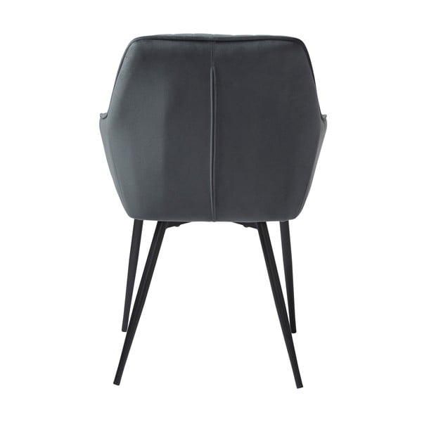 Sive podstavljene blagovaonske stolice u setu s naslonima za ruke 2 kom Nolan Stripe – Unique Furniture-image-4