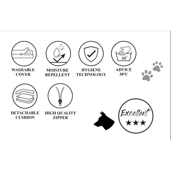 Tamno siva prostirka za kauč za ljubimce za pse 90x80 cm – Madison-image-4