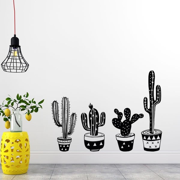 Set od 4 naljepnice Ambiance Mexican Cactus