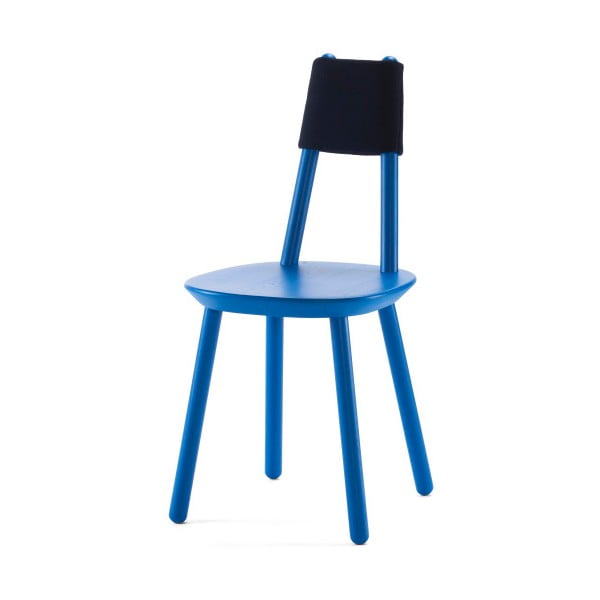Plava stolica od punog drveta EMKO Naive