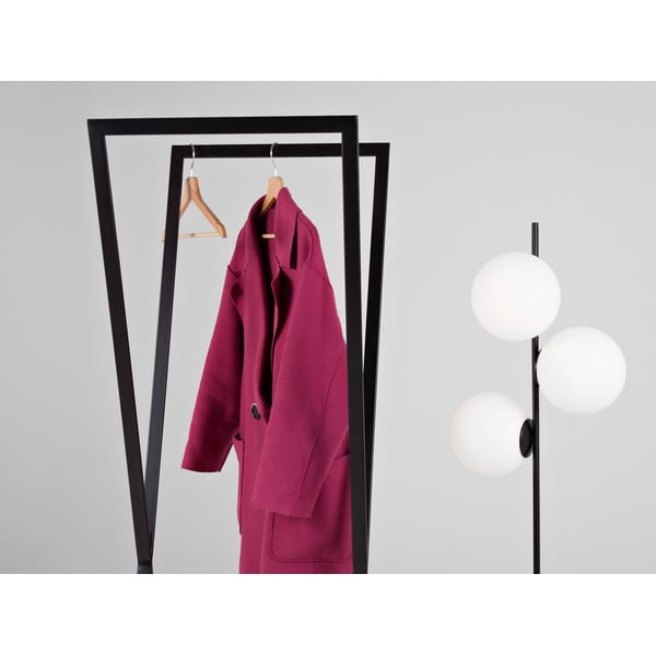 Crna metalna vješalica CustomForm Rosette-image-2