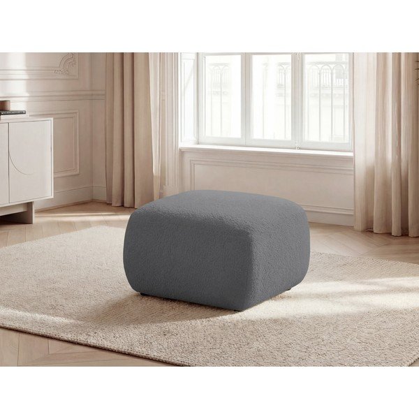 Sivi tabure od bouclé tkanine Montaigne – Bobochic Paris-image-1