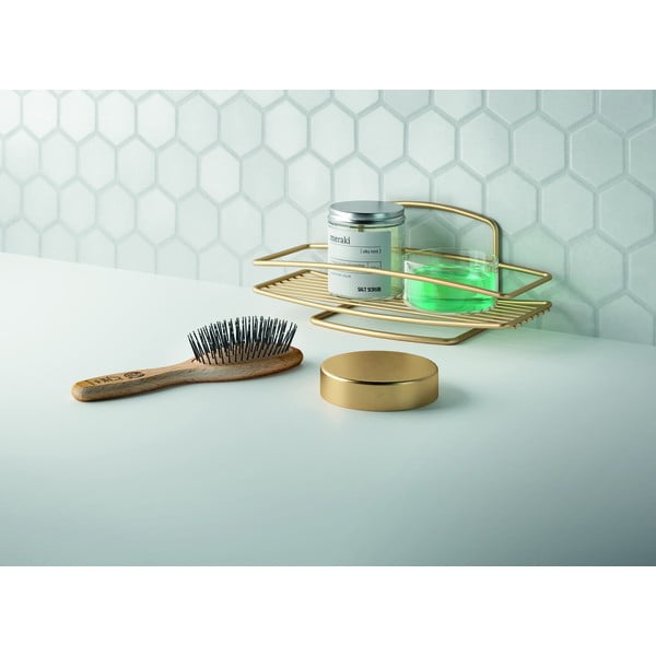 Željezna kupaonska polica u zlatnoj boji Onda – Metaltex-image-1