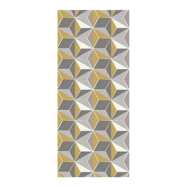 Sivo-žuti gazište Floorita Dice Ocher, 60 x 190 cm