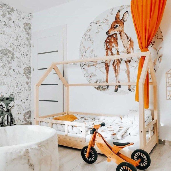 Dječja zidna naljepnica Dekornik Deer in a Circle  ø 150 cm-image-2