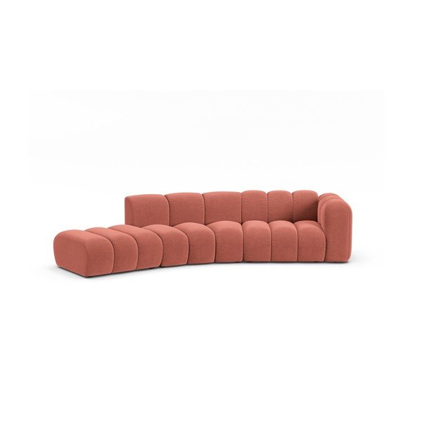 Ružičasta kutna garnitura (s desnim kutom) Lupine – Micadoni Home