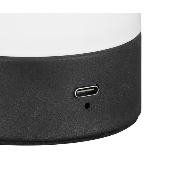 Mat bijela LED stolna lampa sa staklenim sjenilom (visina 18 cm) Dooley – Trio-image-3