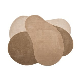 Smeđi vunen tepih 110x140 cm Denton – Bloomingville
