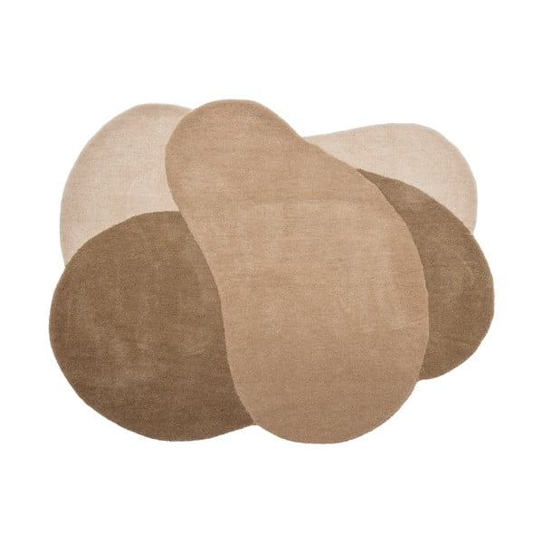 Smeđi vunen tepih 110x140 cm Denton – Bloomingville