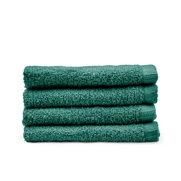 Zeleni brzosušeći pamučni ručnici u setu 4 kom 30x30 cm Quick Dry – Catherine Lansfield