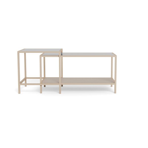 Sivi željezni stolići za kavu u setu 2 kom 50x90 cm Seaford – Actona-image-4