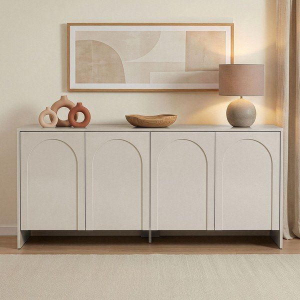 Krem komoda 180x80x45 cm Arlen  – Kalune Design-image-1