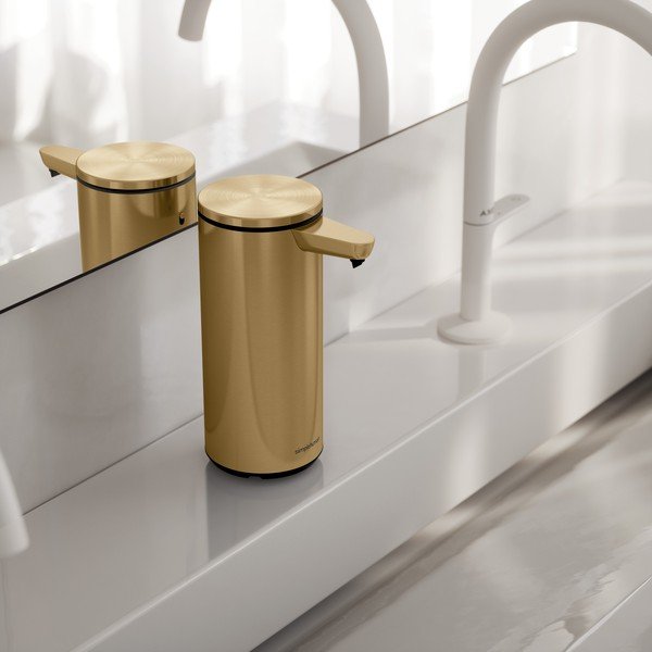 Željezan automatski dozator sapuna sjajno zlatni 266 ml – simplehuman-image-1
