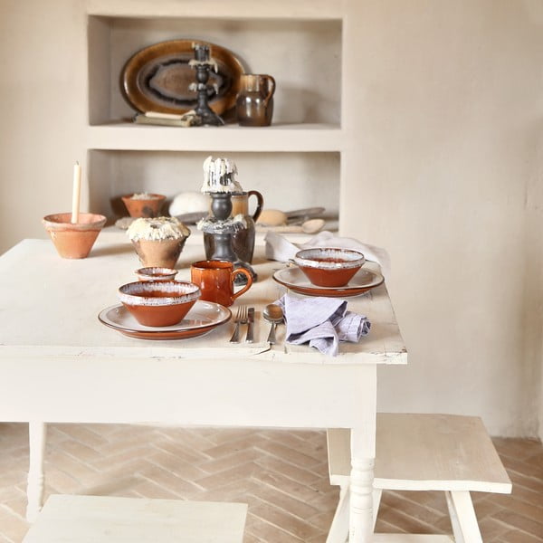 Ciglasta/bež zdjela od kamenine ø 17 cm Poterie – Casafina-image-3