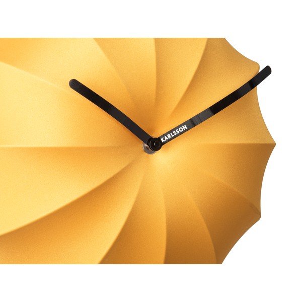 Žuti zidni sat Karlsson Stretch, Ø 40 cm-image-3