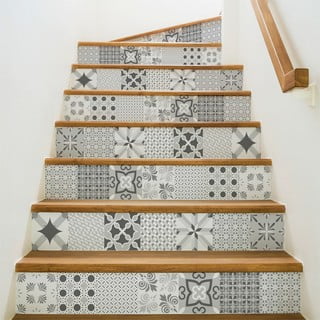 Set od 2 naljepnice za stepenice Ambiance Romantic, 15 x 105 cm