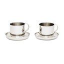 Šalice u setu od nehrđajućeg čelika 2 kom u srebrnoj boji Nirela – Kave Home