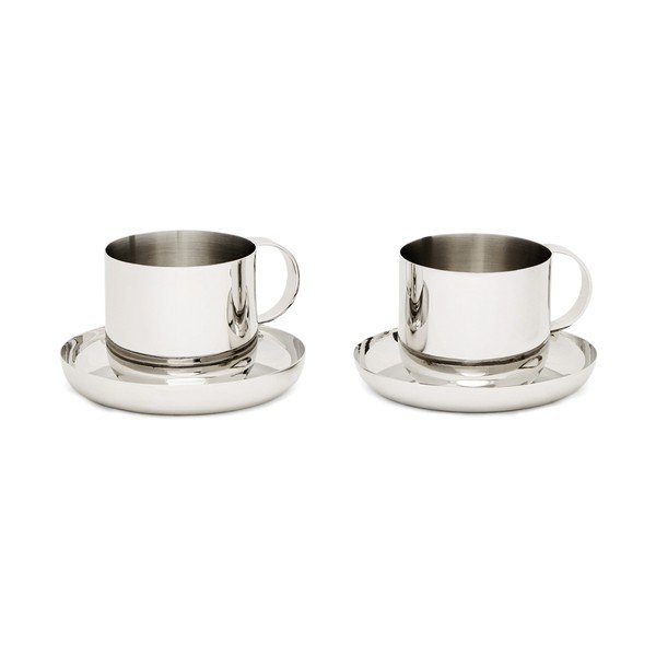 Šalice u setu od nehrđajućeg čelika 2 kom u srebrnoj boji Nirela – Kave Home