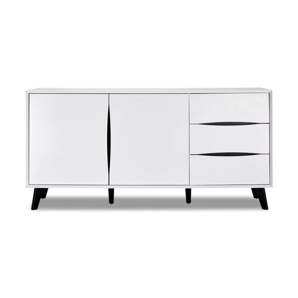 Bijela niska komoda 160x80 cm Lyon – Furnhouse