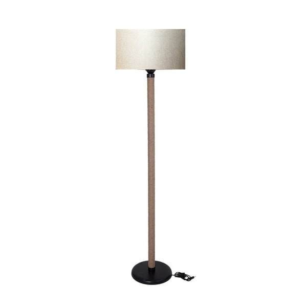 Samostojeća svjetiljka sa svijetlim krem sjenilom Kate Louise Rope lampa