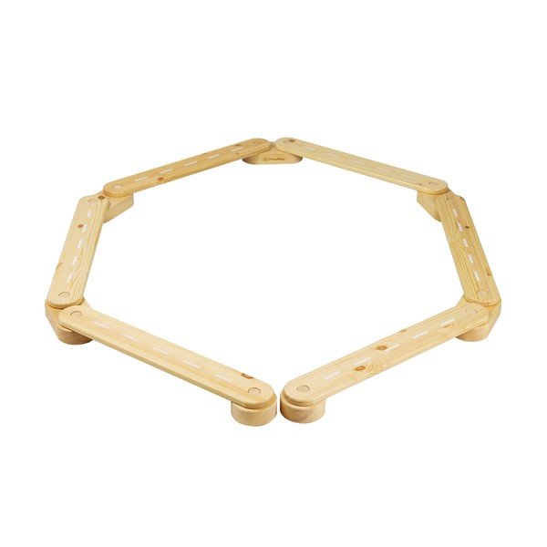 Senzorna staza od masivnog bora u prirodnoj boji 10x408x5 cm Montessori – Meowbaby