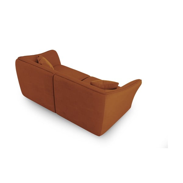 Ciglasta sofa od bouclé tkanine 206 cm Tokyo – Cosmopolitan Design-image-2