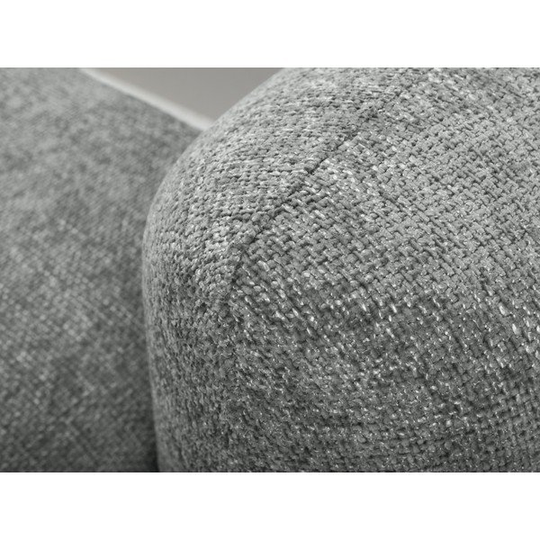 Siva sklopiva/s prostorom za pohranu kutna garnitura od šenila (s lijevim kutom/s ležaljkom) Mele – Makamii-image-4