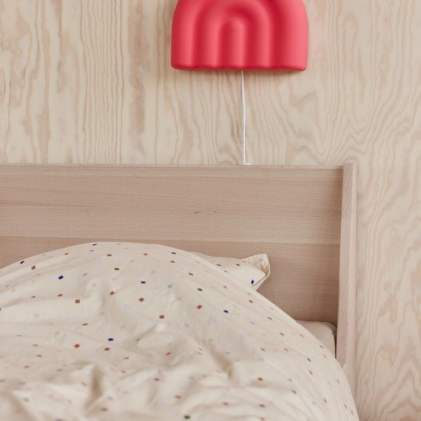 Krem pamučna dječja posteljina za dječji krevetić 70x100 cm Konfetti – OYOY Mini-image-1