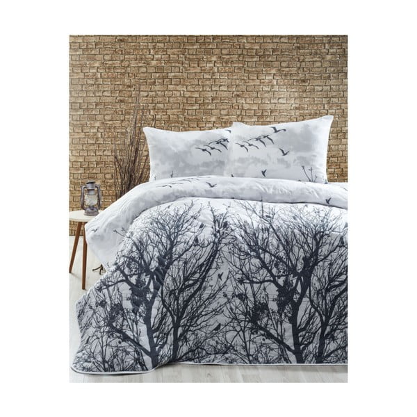 Lagana navlaka s Peace Grey navlakama za jastuke, 200 x 220 cm