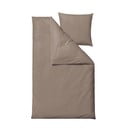 Posteljina smeđe-siva za krevet za jednu osobu/za produženi krevet od damasta 140x220 cm Tiles – Södahl