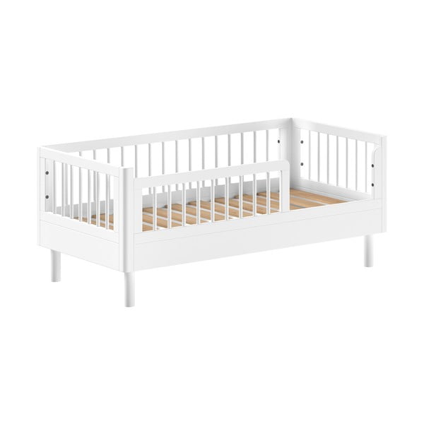 Bijeli dječji krevet od masivne bukve 70x140 cm Forrest – Vipack