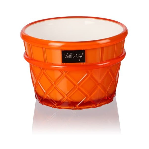 Narančasta šalica za desert Vialli Design Livio, 266 ml