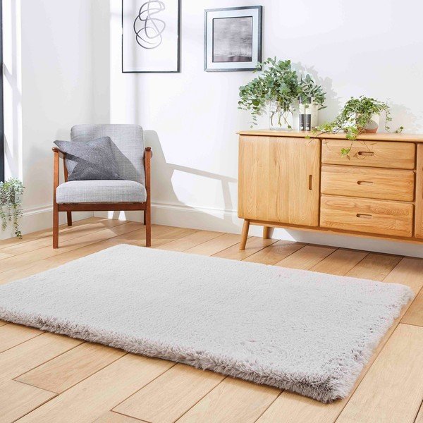 Svijetlo sivi tepih 150x230 cm Super Teddy – Think Rugs-image-2