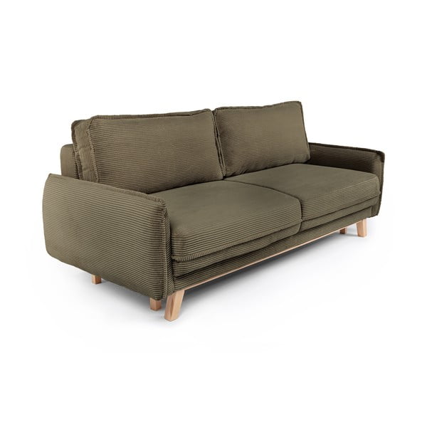 Zelena sklopiva sofa od samta 218 cm Tori – Bonami Selection-image-2