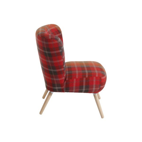 Crvena karirana stolica Max Winzer Neele Muro Red-image-2