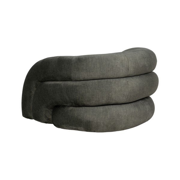 Tamno zelena baršunasti fotelja Archie – Ixia-image-3