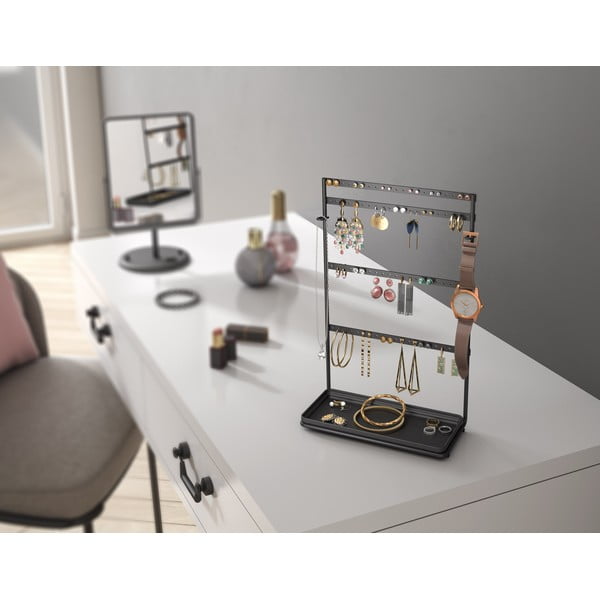 Crni organizator za nakit Metaltex My Pendants-image-1