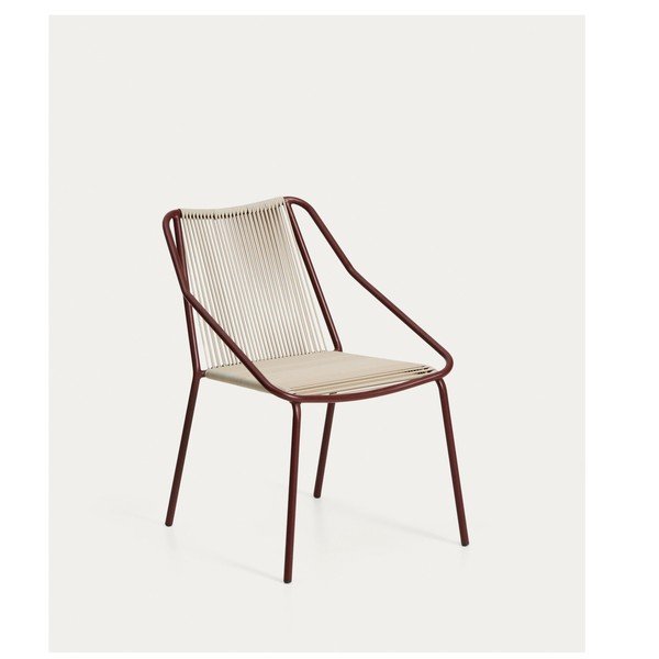 Bordo/krem vrtna stolica Zivia – Kave Home