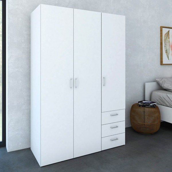 Bijeli ormar sa 3 ladice Evergreen House Milia-image-1