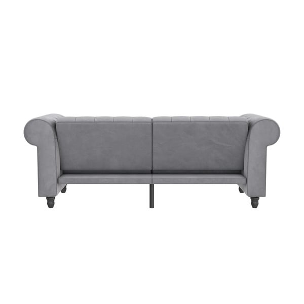 Svijetlo siva baršunasti sofa 236 cm Felix – Støraa-image-4