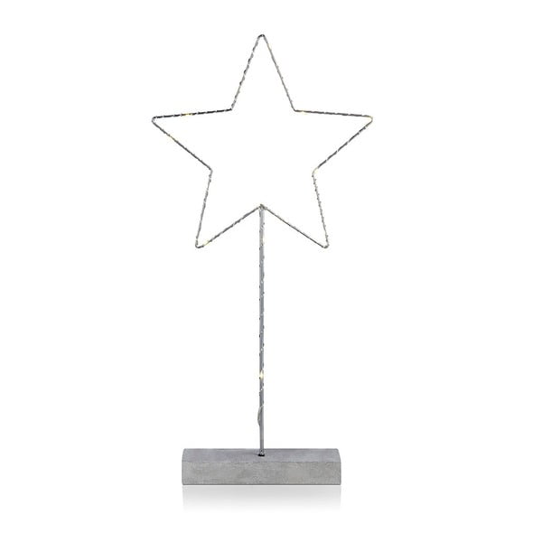 Podna LED osvijetljena dekoracija Markslöjd Malin Star, visina 51 cm