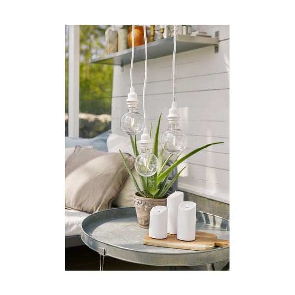 Bijeli kabel s nastavkom za žarulju Star Trading Cord Ute, dužina 5 m-image-1