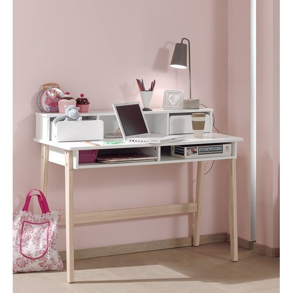 Bijeli dječji radni stol Vipack Kiddy-image-1