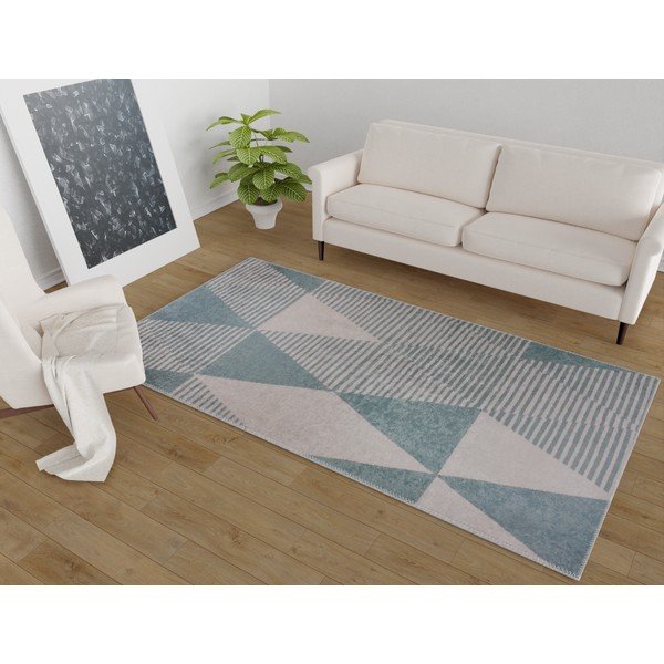 Plavi perivi tepih 50x80 cm – Vitaus-image-1