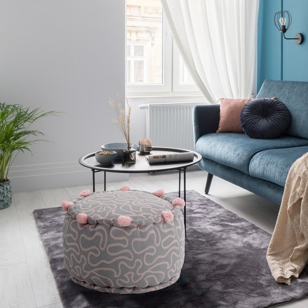 Svijetlo ružičasti/svijetlo sivi tabure Tangle – Tomasucci-image-2