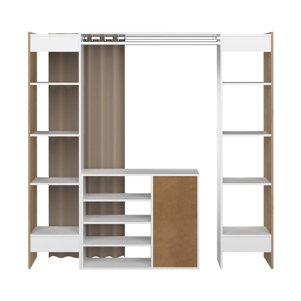 Bijelo-smeđi ormar 185x182 cm Tom - TemaHome -image-2